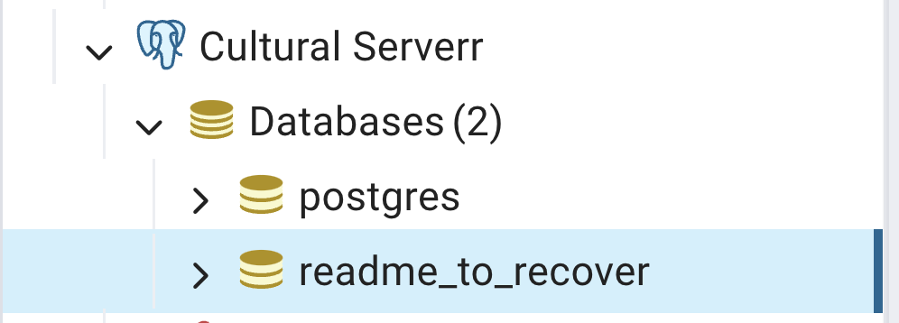 Database ransom note screenshot